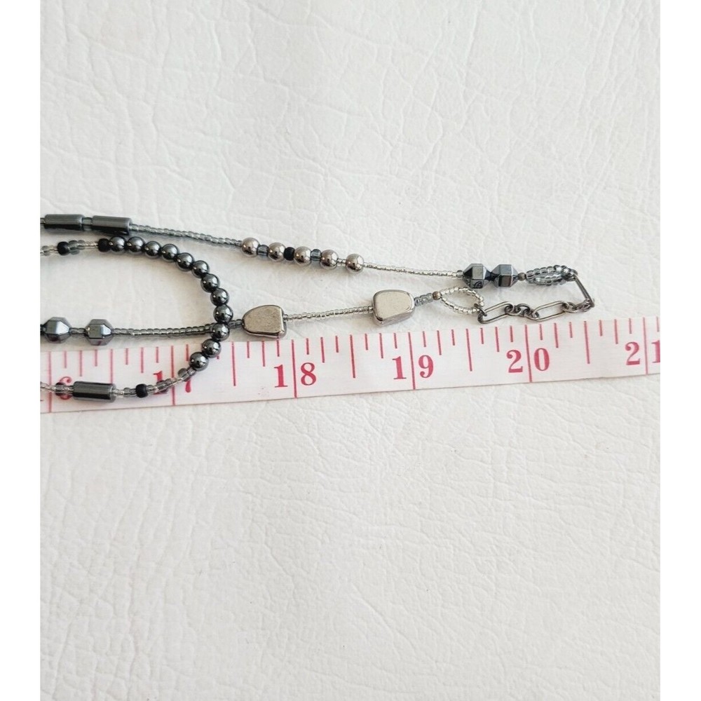 Silpada Sterling Silver Multistrand Hematite Seed Bead Dewdrops Necklace N2097 - Picture 7 of 7